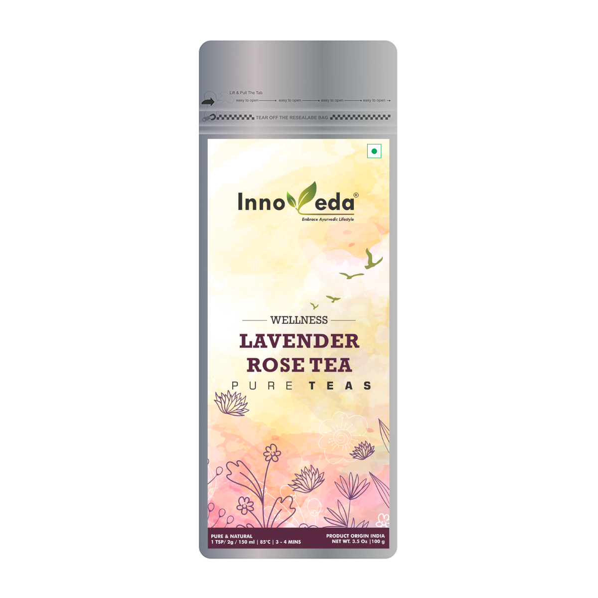 Innoveda Lavender Rose Tea - 100 gms